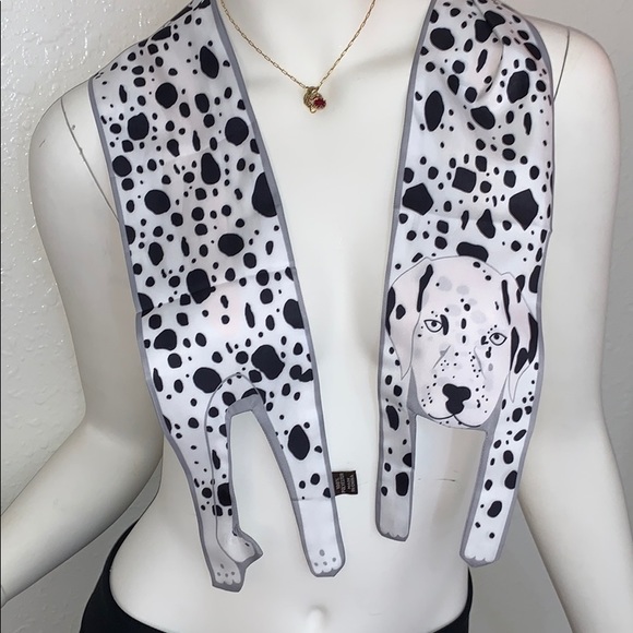 Dalmatian Pup Twilly Bandeau Hair Neck Bag Tie - Picture 6 of 7